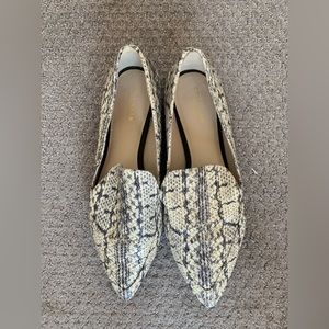 Coke Haan Snakeskin Flats